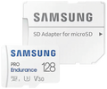 Samsung PRO Endurance 128GB microSD memory card with SD adapter