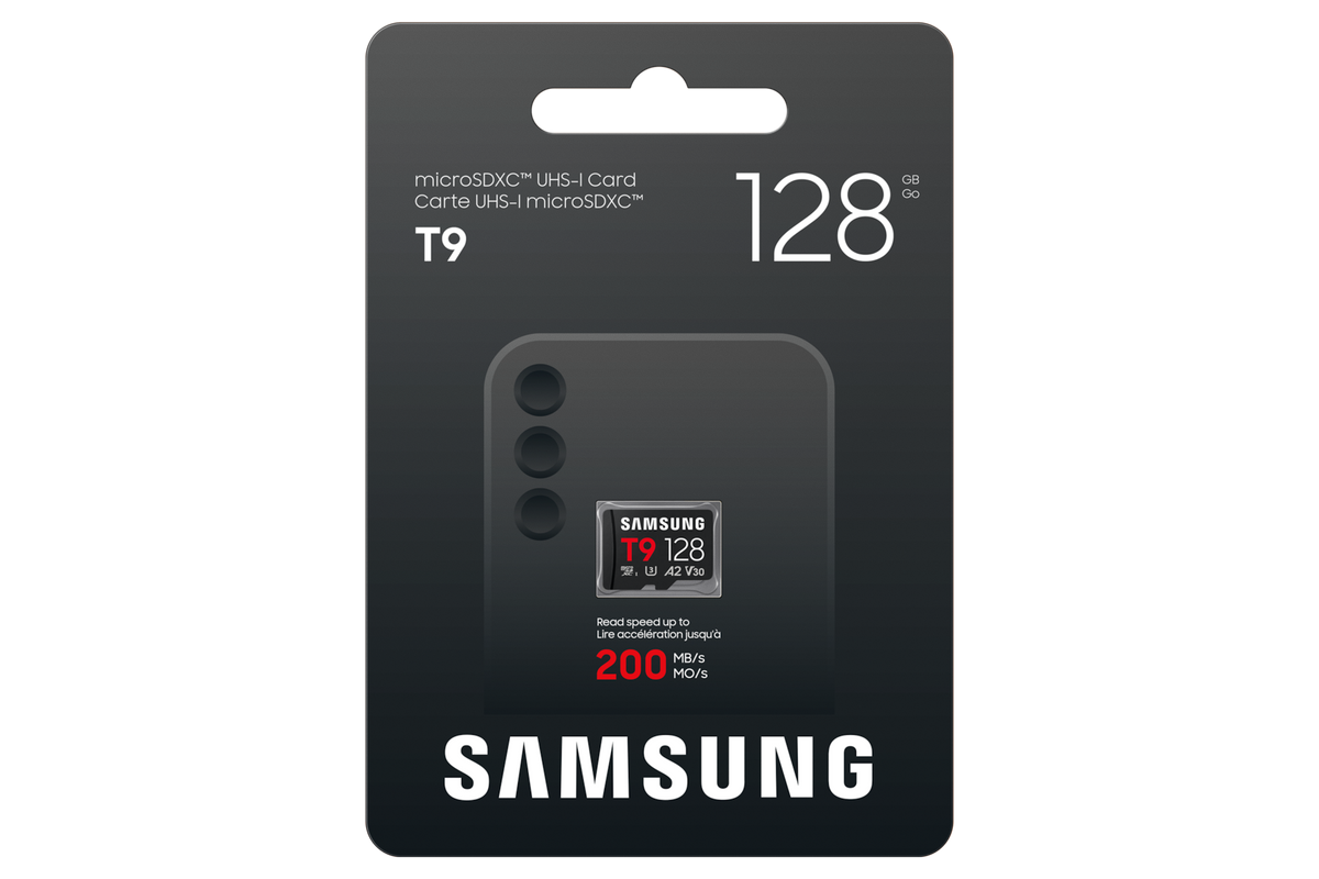 Samsung T9 128GB microSDXC retail package front