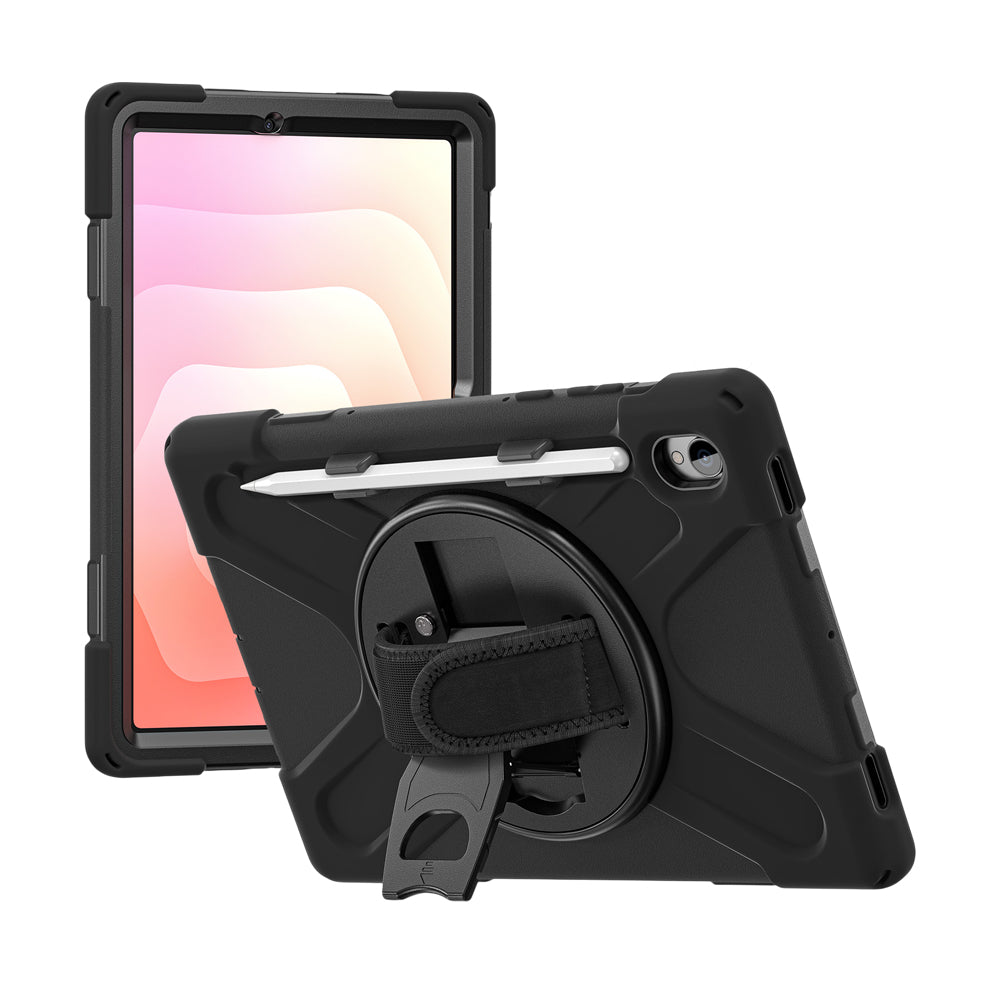 Strike Samsung Tab S11 rugged case strap and kickstand