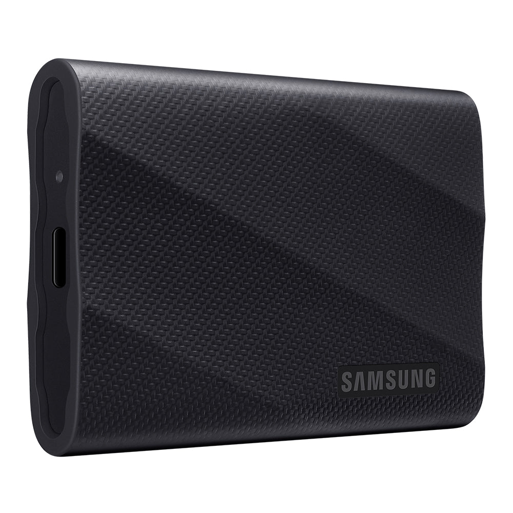 Samsung T9 Portable SSD 1TB USB-C connection close-up